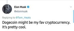Илон Маск назвал свою любимую криптовалюту